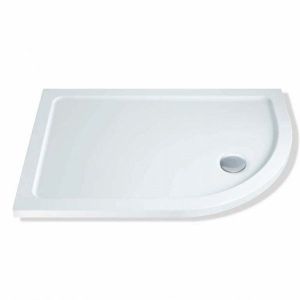 MX Elements 900mm x 760mm Offset Quadrant Shower Tray Right Hand