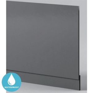 Eternia Sydney Waterproof 2 Piece End Bath Panel 700mm - Dark Grey 