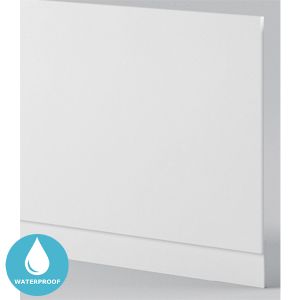Eternia Sydney Waterproof 2 Piece End Bath Panel 700mm - White 