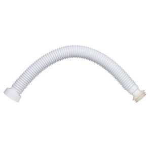 White Flexible Flush Pipe 2 Inch x 625mm Long