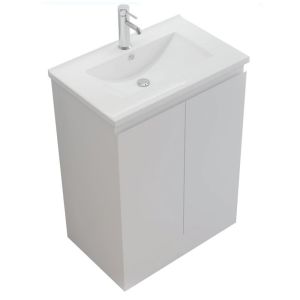 Halite Waterproof 600mm Vanity Unit Inc Basin - Gloss White