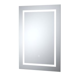 Hudson Reed 500mm x 700mm LED Mirror With Touch Sensor - Silver