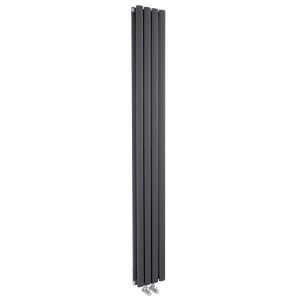 Hudson Reed Revive Compact Double Panel Designer Radiator 1800mm x 236mm - Anthracite