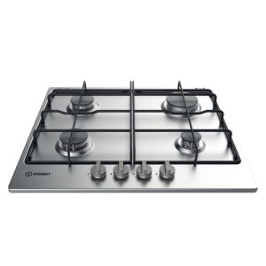 Indesit 60cm Gas Hob with Rotary Knobs THA 642 IXI - Stainless Steel