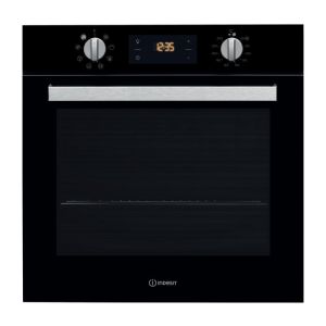 Indesit Aria Built In Electric Single Oven IFW 6340 BL UK - Black