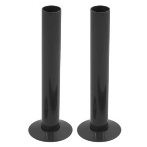 Kartell 15mm Pipes and Rosettes Pair 180mm - Black