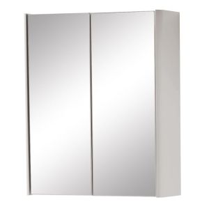 Kartell Arc 500mm 2 Door Mirrored Cabinet - Matt Cashmere