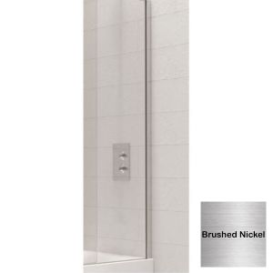 Kudos Wall Post Kit for Bath Screens - Brushed Nickel