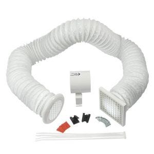 Manrose In-line Shower Fan Kit with PVC Duct and Grilles 100mm / 4