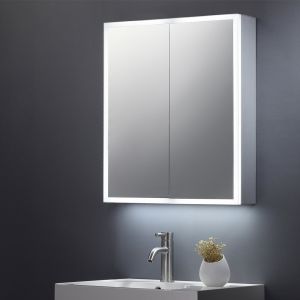 Marquise 600mm x 700mm 2 Door LED Mirrored Cabinet With Infrared Sensor