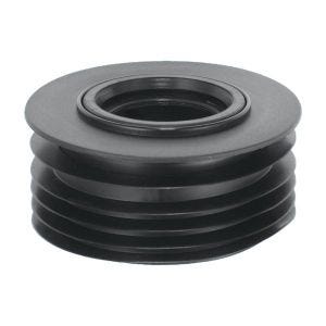 McAlpine DC3-BL 110mm Drain connector with sealing ring to fit 50mm Plastic Waste Pipe