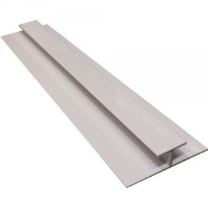 White 2400mm PVC H Jointing Strip