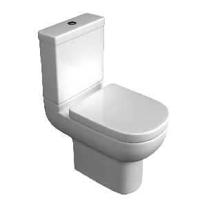 Roma Space Close Coupled Toilet With Soft Close Seat
