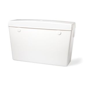 White High Level Plastic Cistern White - Side Inlet