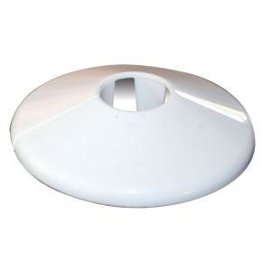 White 35mm One Piece Pipe Cover - Pack of 5
