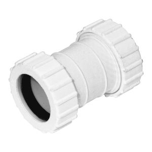 White 50mm Universal Waste Connector